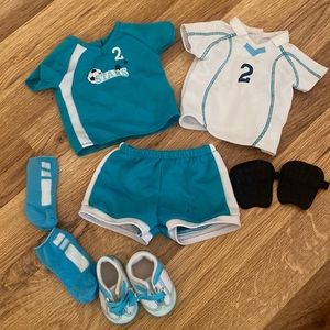 American Girl Doll Cloth All-Star Soccer Outfit for 18-inch Dolls